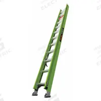 LITTLE GIANT Extension Ladder: 24 ft Ladder Size, Fiberglass, 300 lb Load Capacity, 44 lb Wt (MPN 18724). Key specifications — Color: Green; Brand: LITTLE GIANT; Removable Fly: Fixed.