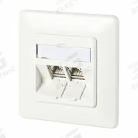 METZ CONNECT Wall Outlet: UP, GD-Zn (Zinc Die-Cast), IDC Connection x RJ45, 180° Mounting Angle (MPN 130B11D21002-E). Key specifications — Housing Material: GD-Zn (Zinc Die-Cast); Mounting Type: UP; Product Type: Wall Outlet; Connector Color: White; Connection Type: IDC Connection x RJ45.