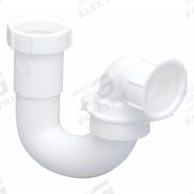 APPROVED VENDOR Trap: Plastic, White, 1 1/2 in Nominal Pipe Size, Slip - P-Traps
