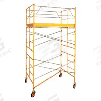BIL-JAX Scaffold Tower: Aluminum/Steel/Wood, 2 ft to 11 ft, 120 in x 57 in, 2,000 lb Load Capacity (MPN 6004C-10X10RT). Key specifications — Brand: BIL-JAX; Height Adjustability: Fixed Height; Included Components: Outriggers.