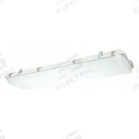 COLUMBIA LIGHTING LED High Bay: 4 ft Lg, 12,283 lm, 5000K, 12 ft – 20 ft Mounting Ht, 91.1 W, Wide (MPN LXEW4-50L-FA-W-EDU). Key specifications — Voltage: 120 to 277V AC; LED Replacement For: (2) Lamp LFL; Brand: COLUMBIA LIGHTING; Color Temperature: 5000K.