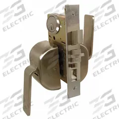LIFE SAVER Door Lockset: Office Paddle Locksets, Stainless Steel, ADA Compliant (MPN 5PDFW/32D)