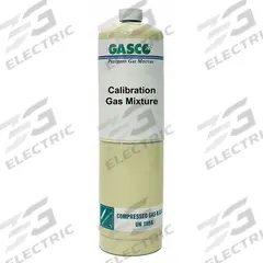 GASCO Calibration Gas: Air, Disposable, +/-5% Accuracy, C4H10, Calibration Gas, Calibration Gas (MPN 17L-18A-0.342). Key specifications — For Use With: All OEM Gas Detectors; Background Gas: Air; Brand: GASCO; CGA Number: CGA 600; Gas Mixture: Isobutane (19% LEL) 0.342%; Reusability: Disposable.