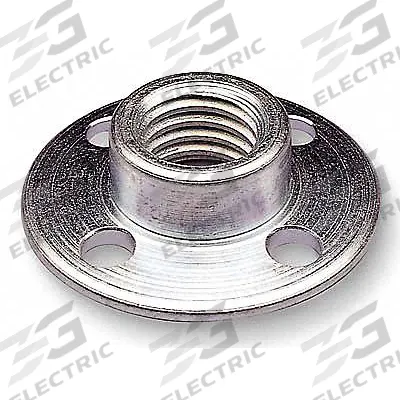 3M Fiber Disc Retainer Nut: 5/8"-11, 1/2 in Ht, Silver - Fiber Disc Retainer Nuts