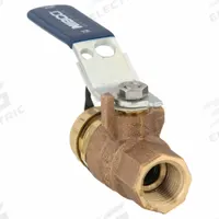 NIBCO Manual Two-Way Ball Valve: 1/2 in, Bronze, Straight, FNPT x FGHT, 600 psi Max. Pressure (CWP) (MPN T5857066HC 1/2). Key specifications — Brand: NIBCO; Handle: Lever.