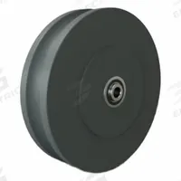 HAMILTON Track Wheel: 8 in Wheel Dia., 2 in Wheel Wd, 1,700 lb Load Capacity, 1/2 in For Axle Size (MPN W-820-075-NYUB-1/2). Key specifications — attr1099880: Yes; attr1099886: Gray; attr1099891: HAMILTON.