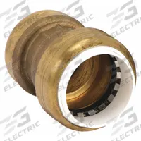 SHARKBITE Push-Fit Coupling Fitting: Straight, 1 in OD x 1 in OD Size, Push-to-Connect x Socket (MPN UIP4020). Key specifications — Brand: SHARKBITE.