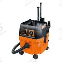 FEIN Dust Extractor: HEPA, Dry/Wet, 5 4/5 gal Tank, 151 cfm Air Flow, 1 3/8 in Hose Dia (MPN Turbo I HEPA Pro Set). Key specifications — attr118028: Plastic; attr118016: Yes; attr117997: FEIN.