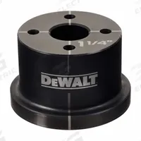 DEWALT Knockout Die: 10 ga Sheet Metal Capacity (Steel), 1 1/4 in Nominal Size, Round, DCE600114D. Key specifications — attr63418: DCE600114D; attr63421: DEWALT; attr63425: No; attr63427: Hydraulic Knockout Tool; attr63430: Stainless Steel.
