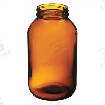 APPROVED VENDOR Bottle: 500 mL, 53-400 mm, Amber - Amber Wide Mouth Glass Lab Bottles