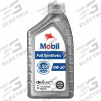 MOBIL Motor Oil: Synthetic, Biodegradable, 1 qt Size, 0W-20, Full Synthetic (MPN 125197). Key specifications — SAE Grade: 0W-20; Brand: MOBIL; Biodegradable: Biodegradable; Compatible Engine Type: Gasoline Engines; Compatible Vehicle Type: Cars; Oil Series: Full Synthetic; Dexos Rating: 1.