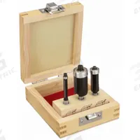 APPROVED VENDOR Router Bit Set: Fractional Inch, 3 Pieces, Flush Trim (MPN 16Y598). Key specifications — attr315242: Flush Trim; attr325198: APPROVED VENDOR.