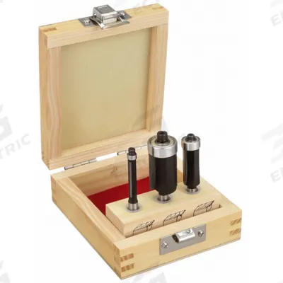 APPROVED VENDOR Router Bit Set: Fractional Inch, 3 Pieces - Carbide-Tipped Router Bit Sets