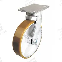 APPROVED VENDOR Plate Caster: Corrosion-Resistant/Debris-Resistant/Maint Free/Quiet-Roll, Swivel (MPN P25S-UY080K-16). Key specifications — Wheel/Tread Color: Yellow; Brand: APPROVED VENDOR; Roll Up: Swivel.