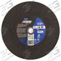NORTON Abrasive Cut-Off Wheel: Type 1, 14" x 3/32" x 1", Aluminum Oxide, 36 Grit, Gemini Rapid Cut (MPN 66253313588). Key specifications — Brand: NORTON; Series: Gemini Rapid Cut.