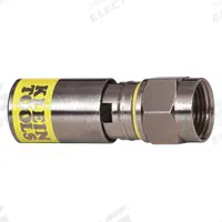 KLEIN TOOLS Audio Adapter: (1) F-Type Female x (1) F-Type Female Adapter, Silver/Yellow, 50 PK (MPN VDV812-612). Key specifications — Product Type: Audio Adapter; Manufacturer Part Number: VDV812-612; Color: Silver; Brand: KLEIN TOOLS; End 1 Connection Type: F-Type Female; End 2 Connection Type: F-Type Female.