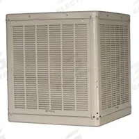 ESSICK AIR Ducted Evaporative Cooler: 1,200 sq ft – 1,600 sq ft, 42 7/16 in x 39 in x 39 in (MPN N56/66D). Key specifications — Brand: ESSICK AIR; Evaporative Cooler Voltage: 115V AC; Includes Drive Package: Drive Package Not Included.