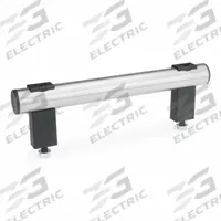 JW WINCO Pull Handle: Threaded Holes, Front-Mount, 19.69 in Mounting Hole Center to Center, Black (MPN 666.1-30-M8-500-NG). Key specifications — Screw Size: M8; Brand: JW WINCO; Color: Black; _Leg Style: Black Polyamide.