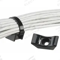 PANDUIT Heavy Duty Cable Tie Mount: 0.52 in Slot Wd, 0.23 in Slot Ht, Black, 0.72 in Wd, 100 PK (MPN TMEH-S25-C0). Key specifications — For Use With: Intermediate to Extra Heavy Duty Cable Ties; Size: 1.65 in L x 0.72 in W x 0.61 in H; Color: Black; Screw Mount Hole Size: 0.25 in; Brand: PANDUIT.