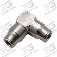 LEGRIS Push-Fit Elbow Fitting: 3 mm OD x 3 mm OD Size, Push-to-Connect x Push-to-Connect, Brass (MPN 3202 03 00). Key specifications — Brand: LEGRIS.