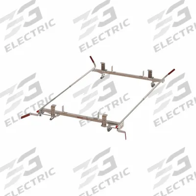WEATHER GUARD Van Roof Rack: Aluminum, 16 in Overall Ht, 99 in Overall Lg - Van Roof Racks