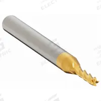 APPROVED VENDOR Square End Mill: Carbide, TiN Coated, 4 Flute, 2 mm Mill Dia, 8 mm LOC, 39 mm OAL (MPN 206-001295A)