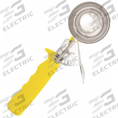 CRESTWARE Disher: 2 oz Capacity, 18-8 Stainless Steel/Plastic, NSF Certified - Dishers