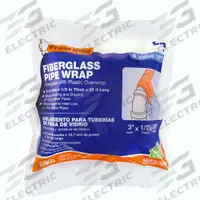 FROST KING Pipe Insulation Wrap: Wrap, Fiberglass, 1/2 in Thick, 3 in W, 25 ft Lg, 1.6 R-Value (MPN SP41X/12). Key specifications — Brand: FROST KING.