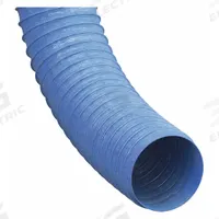 Industrial Ducting Hose: 4 in Hose Inside Dia., 25 ft Hose Lg, 18 psi, 3.4 in Bend Radius, PVC (MPN 0604-0400-0001). Key specifications — Temp. Range: -20° to 180°F; Brand: HI-TECH DURAVENT.