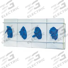 BOWMAN DISPENSERS Glove Dispenser: Steel Wire, 21 5/8 in Overall Wd, 8 1/8 in Overall Ht, Wall, 2 PK (MPN GL044-0613). Key specifications — Dispenser Layout: (4) Boxes; Fill Direction: Top Load; Material: Steel Wire; Brand: BOWMAN DISPENSERS; Color: White.