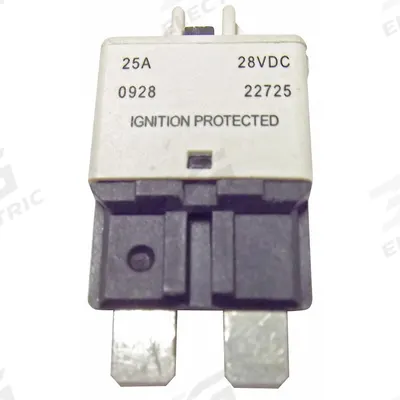 BUSSMANN Automotive Circuit Breaker: CB227, 28V DC, 2 kA at 28V DC - Plug-In Mount Automotive Circuit Breakers
