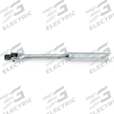 PROTO Breaker Bar: 1/4 in Drive, 5 3/4 in Lg, Knurled Grip, Alloy Steel - Flex-Head Breaker Bars