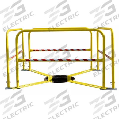 GARLOCK SAFETY SYSTEMS Manhole Guard Rail: 6 1/2 ft x 5 3/8 ft x 3 1/2 ft, Steel - Manhole Guardrails
