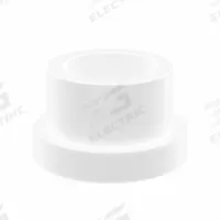 OILITE Flanged Sleeve Bearing: PTFE, 3/8 in Bore, 1/2 in OD, 3/8 in Overall Lg, White, 10 PK (MPN VF-0608-03B). Key specifications — Brand: OILITE; Color: White.