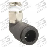 LEGRIS Push-Fit Elbow Fitting: 12 mm OD x 1/2 in Pipe Size, Push-to-Connect x MBSPT, Black, 10 PK (MPN 3109 12 21). Key specifications — Brand: LEGRIS.
