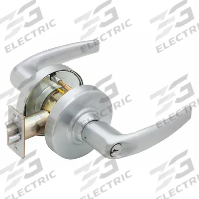 SCHLAGE Door Lockset: Office Lever Locksets, Chrome