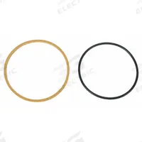 APPROVED VENDOR PTFE Square Ring Piston Seal Set: For 4 3/4 in Bore Dia., Buna N, 58 Shore D (MPN 4PKL2). Key specifications — attr95513: Gold; attr95516: (1) Each: PTFE Piston Ring With Nitrile Energizer, 70 Durometer Buna O-Ring; attr95514: -40° to 250°F; attr95511: Buna N; attr95512: 58 Shore D; attr98887: APPROVED VENDOR.