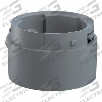 EVOSIGNAL Adapter: EvoSIGNAL Series, Gray, 85 mm Overall Wd, 85 mm Overall Lg - Surface-Mount Warning Light Bases