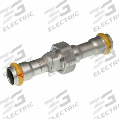 APOLLO Crimp Union Fitting: 2 in Pipe x 2 in Pipe Size, Press-fit x Press-fit - Gas Stainless Steel Press Pipe Fittings