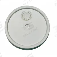 APPROVED VENDOR Pail Lid: Gasketed/Snap-On/Spout/Tear Tab, 8 7/8 in Overall Dia, White, Plastic (MPN ROP2120CVR-TT-W-S). Key specifications — attr1265148: Not Rated; attr1188872: APPROVED VENDOR; attr1265149: Not Rated; attr1188855: 49EN50; attr1188854: Plastic; attr1188856: ROP2120-WM.