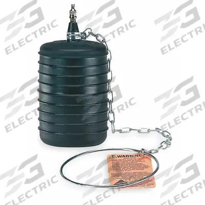 CHERNE Test Ball Plug: For 1 1/4 in – 1 1/2 in Pipe, Ring and Chain Tether - Standard Multi-Size Plugs