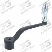 JW WINCO Crank Handle: Cast Iron w/ Revolving Steel Grip, 20 mm Bore Dia, 315 mm Handle Lg (MPN 20MC12/D). Key specifications — Brand: JW WINCO.