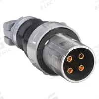 HUBBELL Pin and Sleeve Plug: Gray, 250V DC/600V AC, Three Phase, 60 A, 4 Pole, 4 Wire (MPN HBL560PS1W). Key specifications — Brand: HUBBELL.