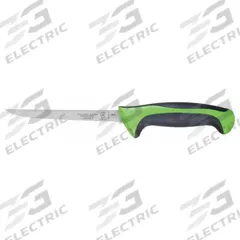 MERCER CUTLERY Boning Knife: Narrow, 6 in Overall Lg, Steel Blade, Santoprene/Polypropylene Handle (MPN M22206GR). Key specifications — Sub-brand: Millennia Colors; Brand: MERCER CUTLERY; Blade Material: Steel; Blade Type: Narrow; Edge Style: Sharp Edge; Forged/Stamped: Stamped; Handle Color: Green; Handle Material: Santoprene/Polypropylene.