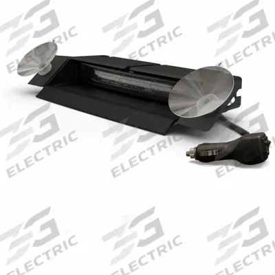 ECCO Directional Warrning Light: Amber/Green, Polycarbonate, 6 5/8 in Overall Lg - Dash & Deck Lights