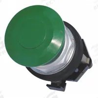 EATON Mushroom Head Push Button: Non-Illuminated, Mushroom Head Profile, Metallic, 30 mm, 2NO/2NC (MPN HT8AEGF1Q1). Key specifications — Brand: EATON; Action: Momentary; Series: HT800; Push Button Material Type: Metallic.