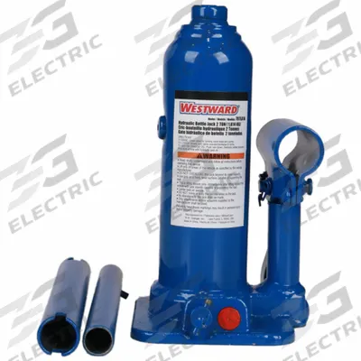 WESTWARD High-Clearance Bottle Jacks: Steel, Manual Handle, Mechanical