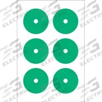 ACCUFORMNMC Gauge Marking Labels: Green, Polyester, 6 PK (MPN GML104GN). Key specifications — Label Color: Green; Label Material: Polyester.