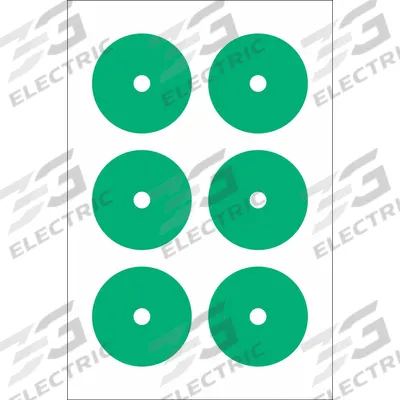 ACCUFORMNMC Gauge Marking Labels: Green, Polyester