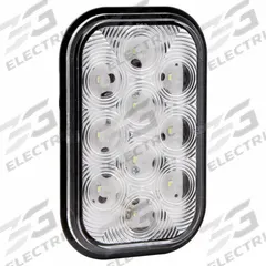 MAXXIMA Back-Up Light: LED, Backup/Reverse Light, White, Rectangular, 3 3/8 in Overall Ht, Grommet (MPN M42213-A). Key specifications — Standards: DOT Compliant; Electrical Connection: PL-3 Connector; Brand: MAXXIMA; Installation Type: Permanent; Lens Color: White; Mount Type: Grommet; Lighting Technology: LED; Light Type: Backup/Reverse Light.